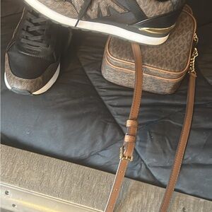 Michael Kors Stylish Black and Brown Women's Sneakers